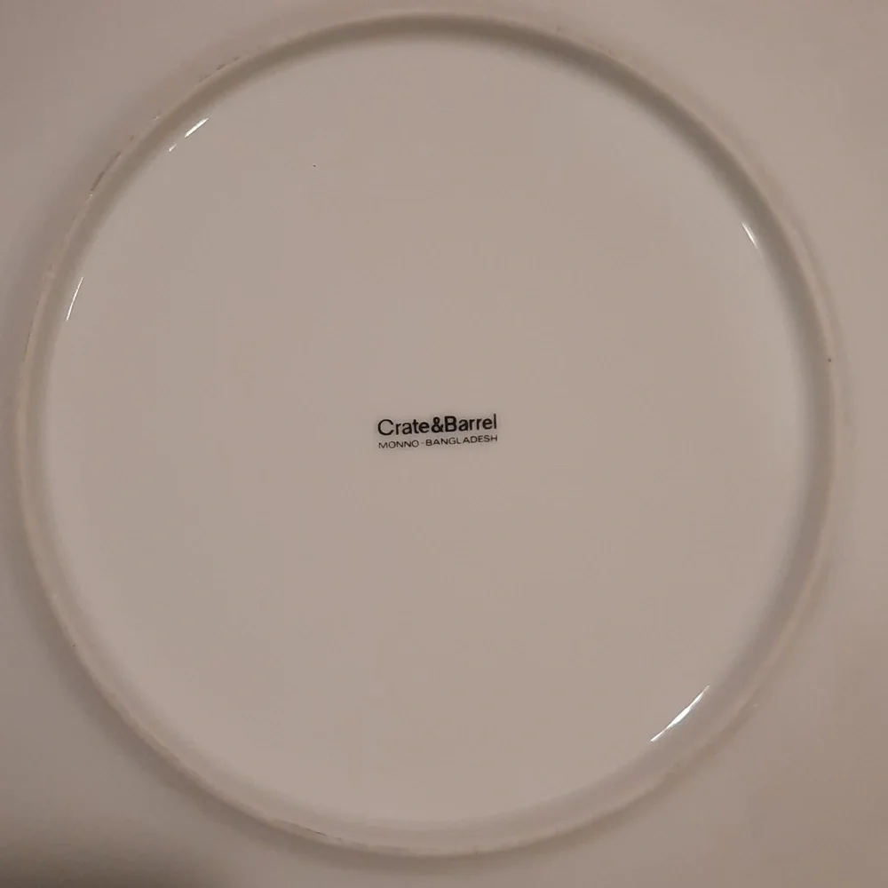 Set of 2 Crate&Barrel deep plates